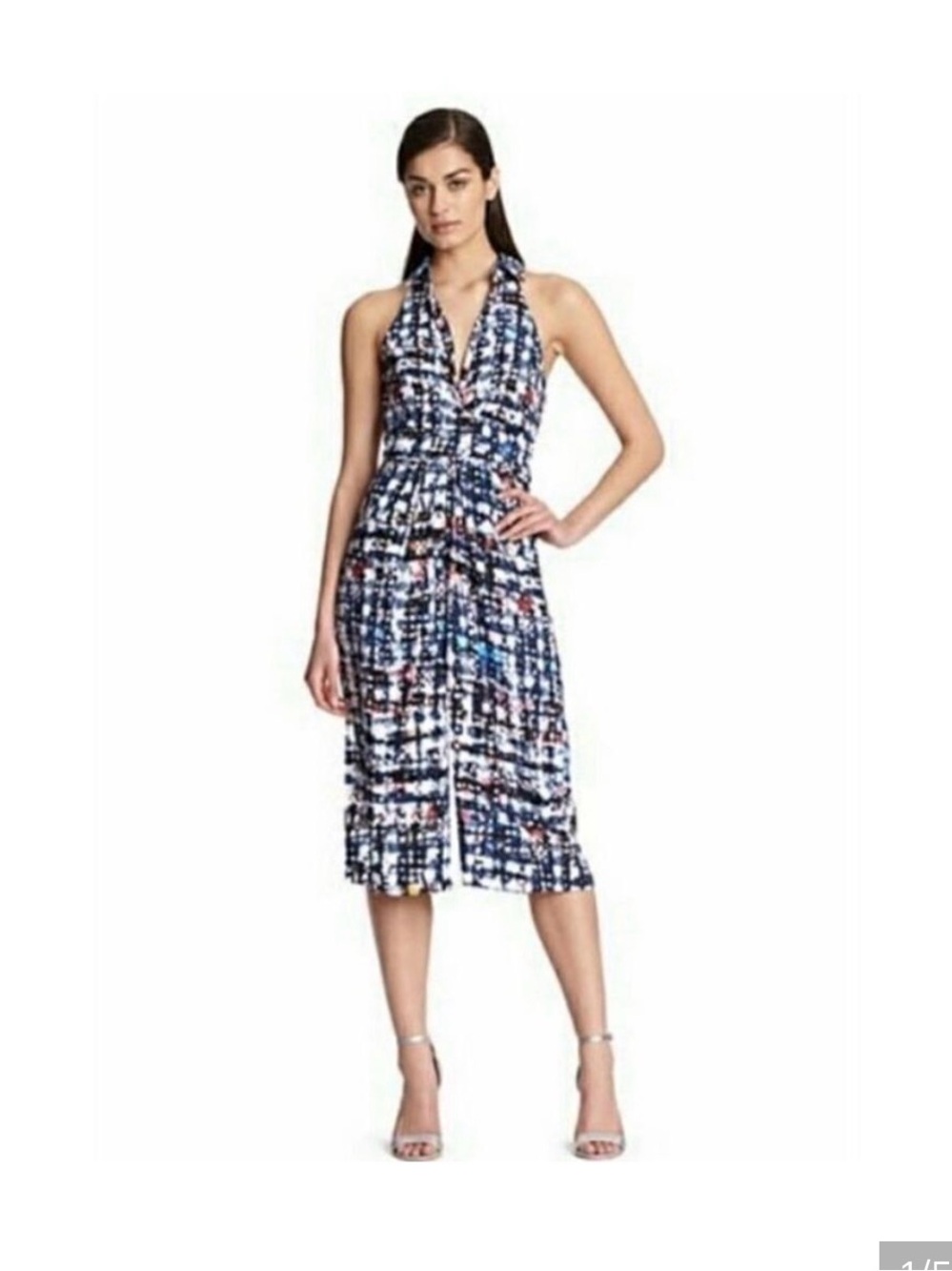 Robert Rodriguez Women's Size 4 Multicolor Halter Knee Length Romper